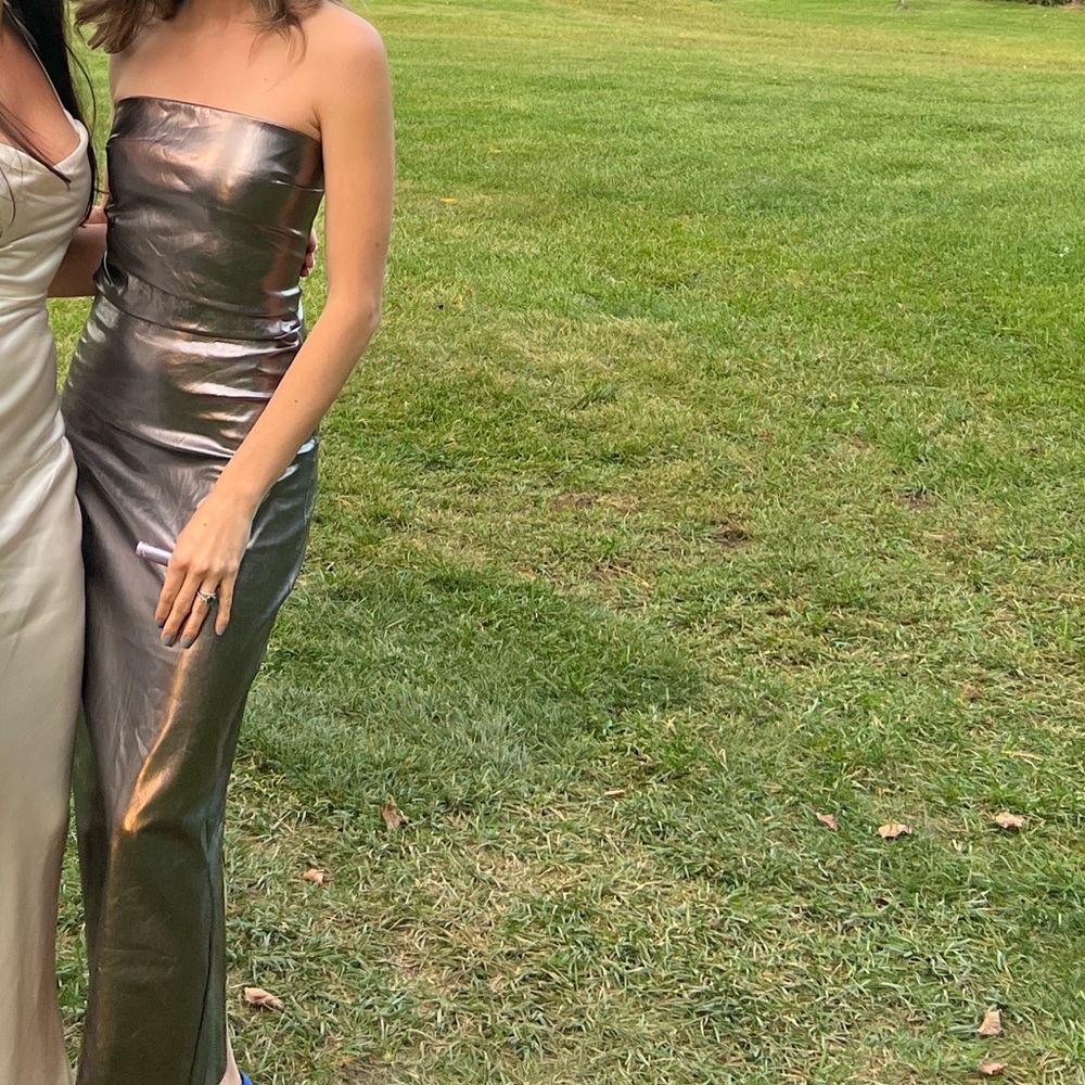 Metallic strapless dress - Picture 2 of 2